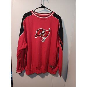 Rare Vintage Nfc South Tampa Bay Buccaneers Sweatshirt Pullover NFL Red 90s XL